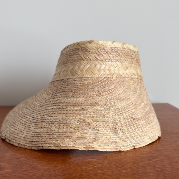 Straw Sun Visor Hat (handmade) - Picture 1 of 7